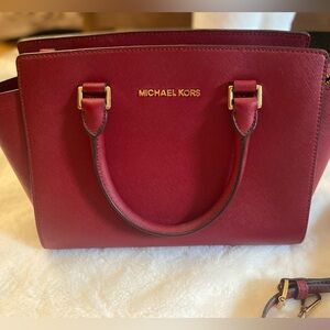 Red Michael kors purse